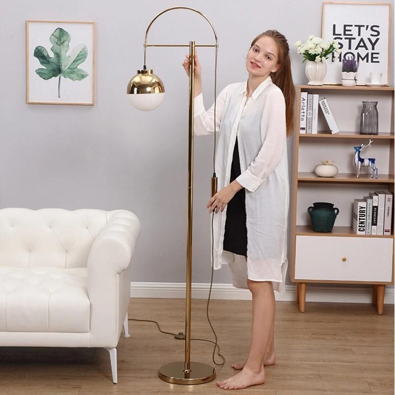 Copper Ball Shade Floor Lamp Table Lamp Desk Reading Light