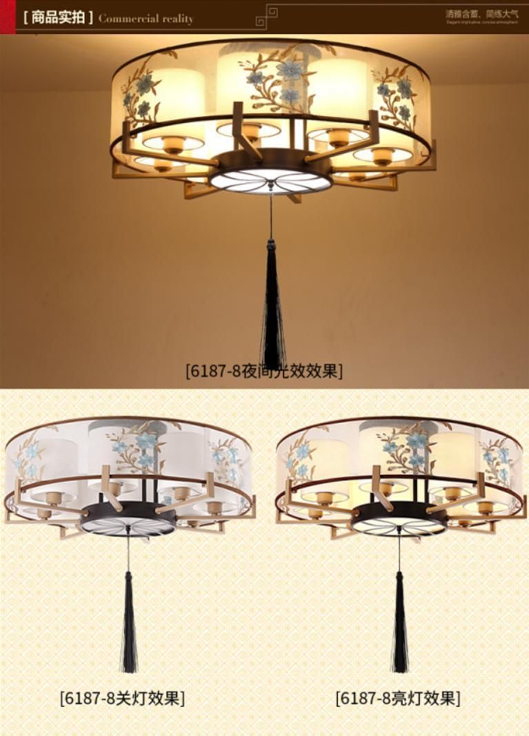 China Factory Round Shape China Style Decoration Lighting Ceiling Pendant Lighting (64W, 96W, 128W)