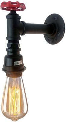 Black Water Pipe Fixture Steampunk Light Edison