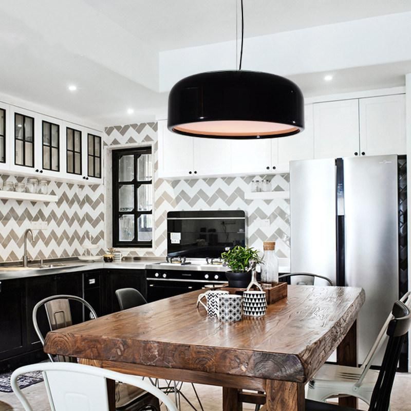 Vintage Pendant Light Hotel Bar Restaurant Light Pan White Black Pendant Light Suspension Pendant (WH-AP-233)
