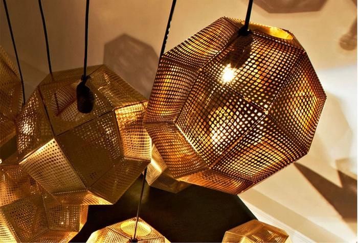 Decorative Rose Gold Stainless Steel Indoor Hanging Light Fixture Pendant Lighting for Hotel Restaurant