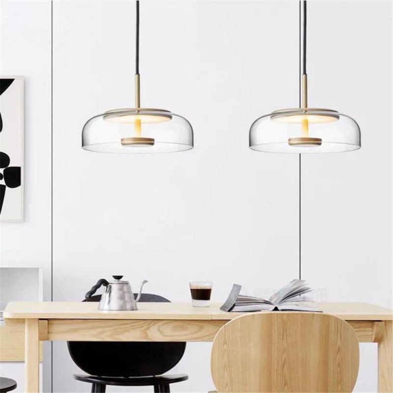 Glass Lampshade Home Deco LED Pendant Lights Dining Room Cafe Kitchen Hanging Light Fixtures