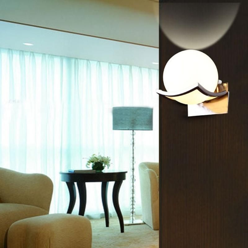 Unique Creative Metal Glass Ball Wall Lamp LED Wall Lights Sconce Lamp (WH-OR-136)