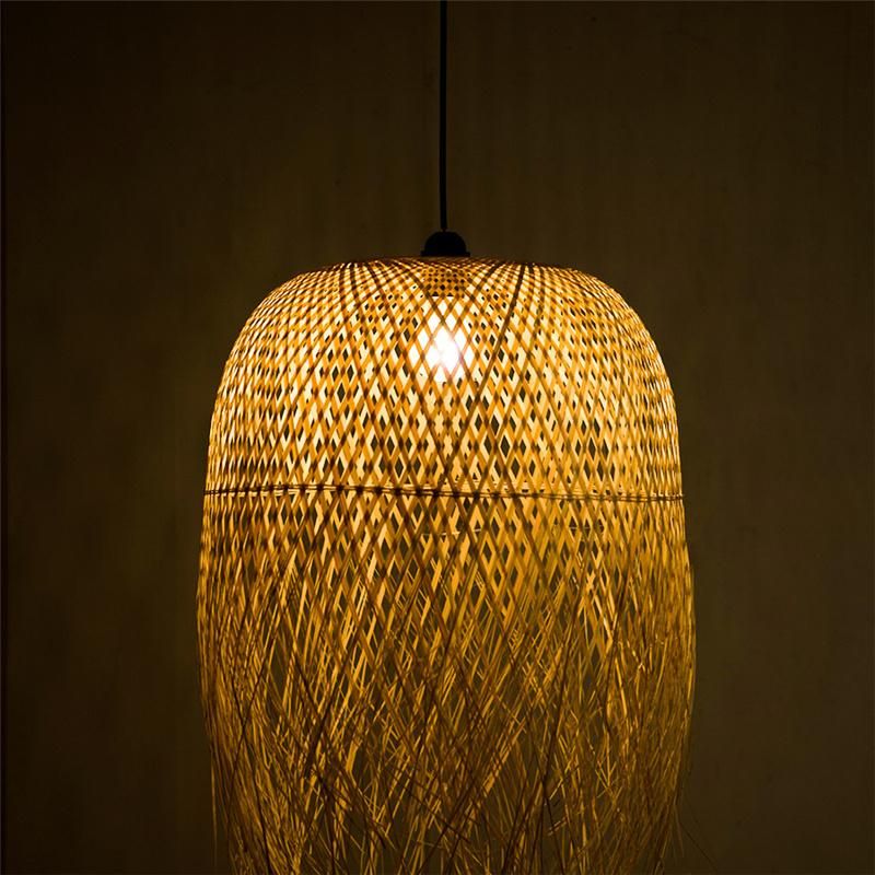 Japanese Tea Room Bamboo Pendant Lights Lighting Vintage Indoor Home Decor Designer Pendant Light (WH-WP-28)