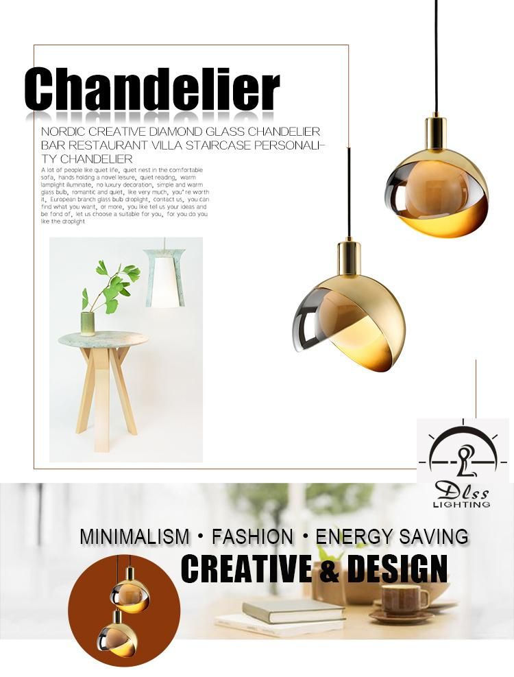 Modern Home Decoration Glass Hanging Pendant Lamp