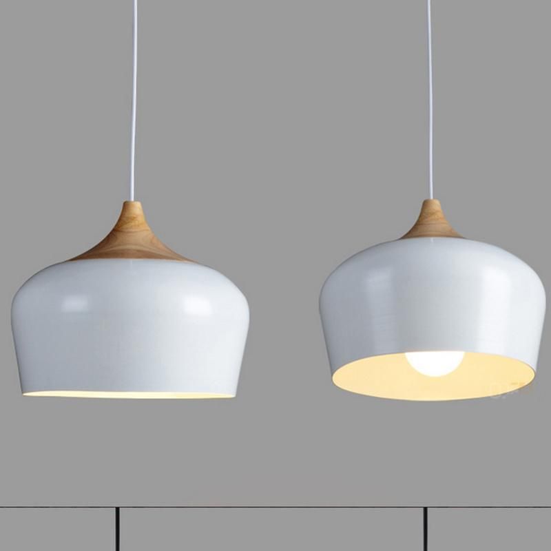 Round White Vintage Pendant Lamp Restaurant Bedroom Dining Room Lamp