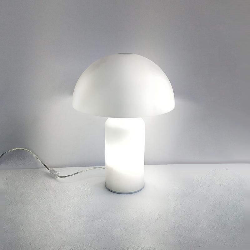 Residential Decorative Glass Shade and Body Table Lamp with Power USB Outlet.