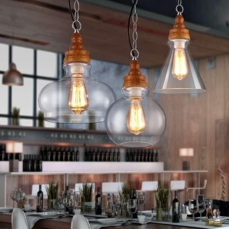 Cut Glass Pendant Light for Indoor coffee Bar Shop Lighting Fixtures (WH-GP-19)