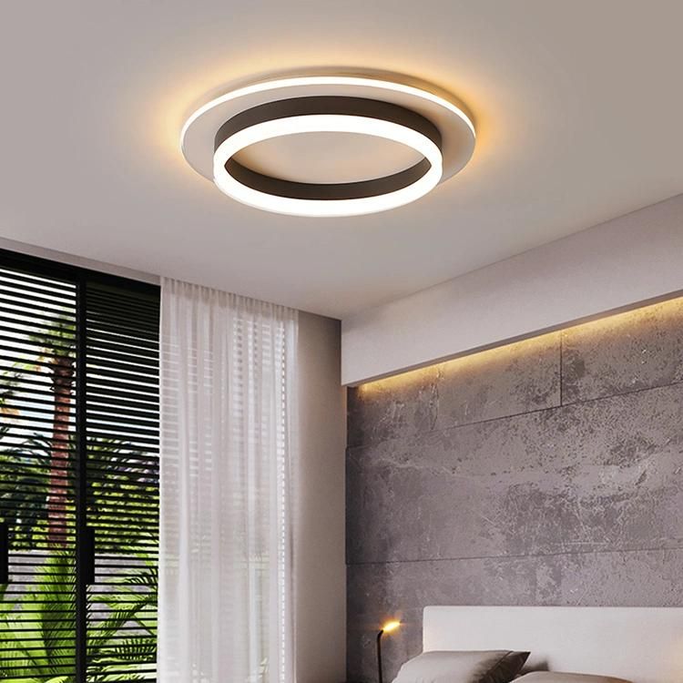 Minimalist Bedroom Round Acrylic Living Room Office Modern LED Ceiling Lamp Modern Lighting Corp