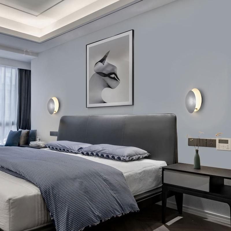 Creative Circle Design Wall Lamp Bedroom Lamp Bedside Lamp Nightstand Lamp