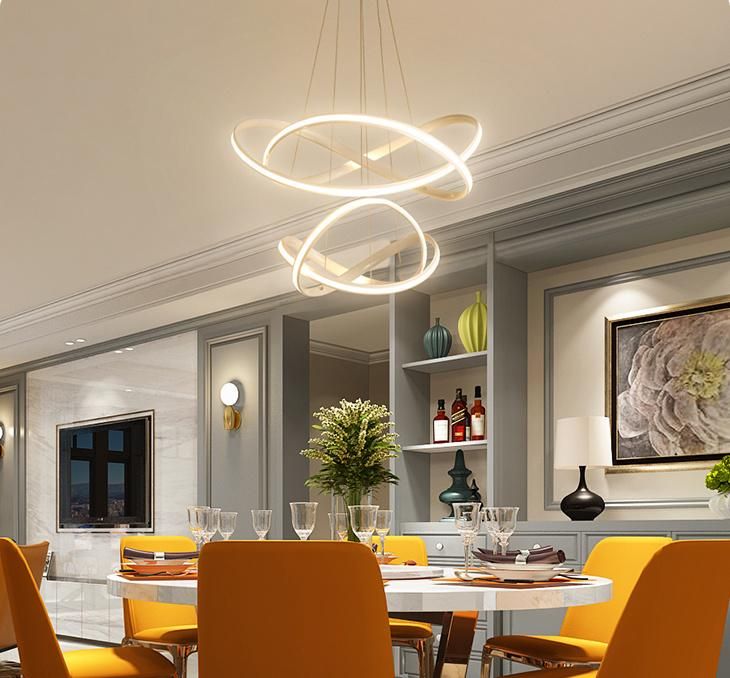 Living Room Bedroom Ring Chandelier Modern Lamp Modern Chandelier