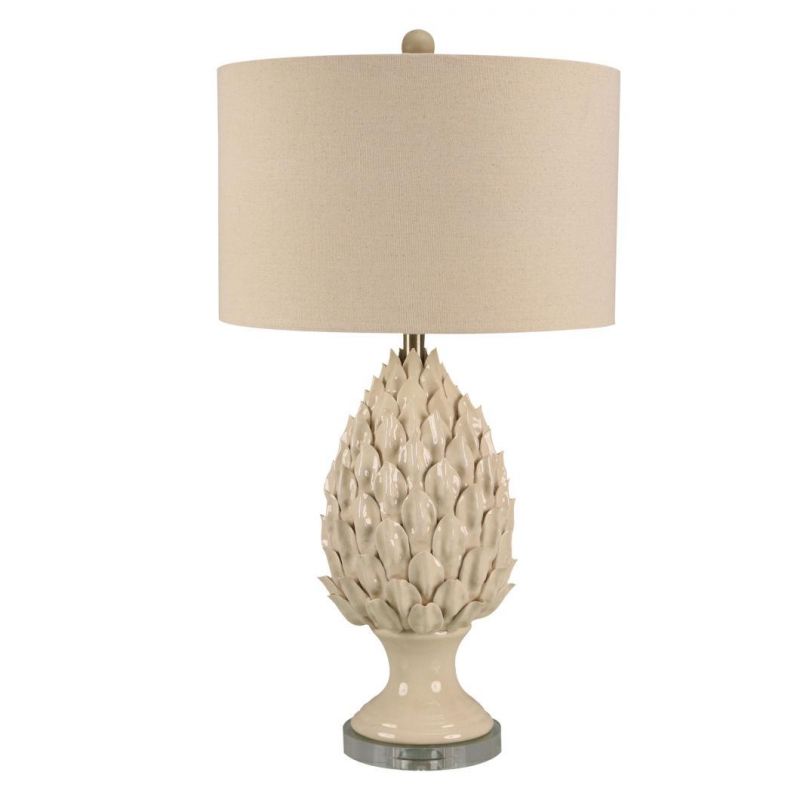 Cheap Wholesale Natural Imitation Plant Base Beautiful Indoor Lighting Table Lamp