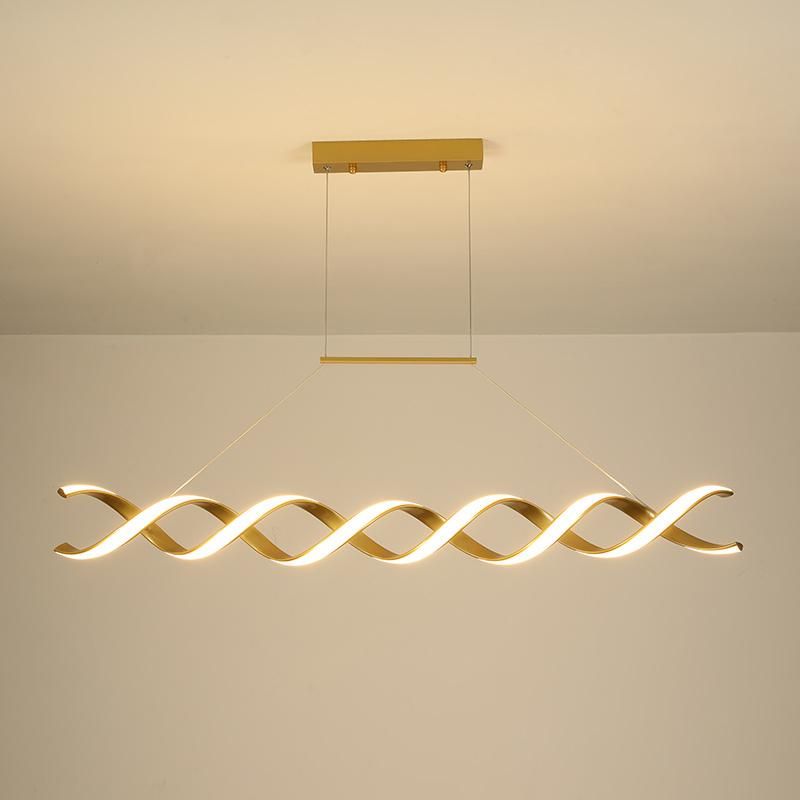 American Modern Creative Metal Chandelier Indoor Simple LED Ceiling Light