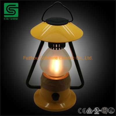 Antique Outdoor Portable Rechargeable LED Camping Lantern Bamboo Lamp
