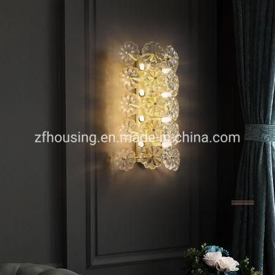 Postmodern Wall Lamp Living Room Crystal Lamp Corridor Light Star Hotel Simple Light Luxury Bedside Wall Lamp
