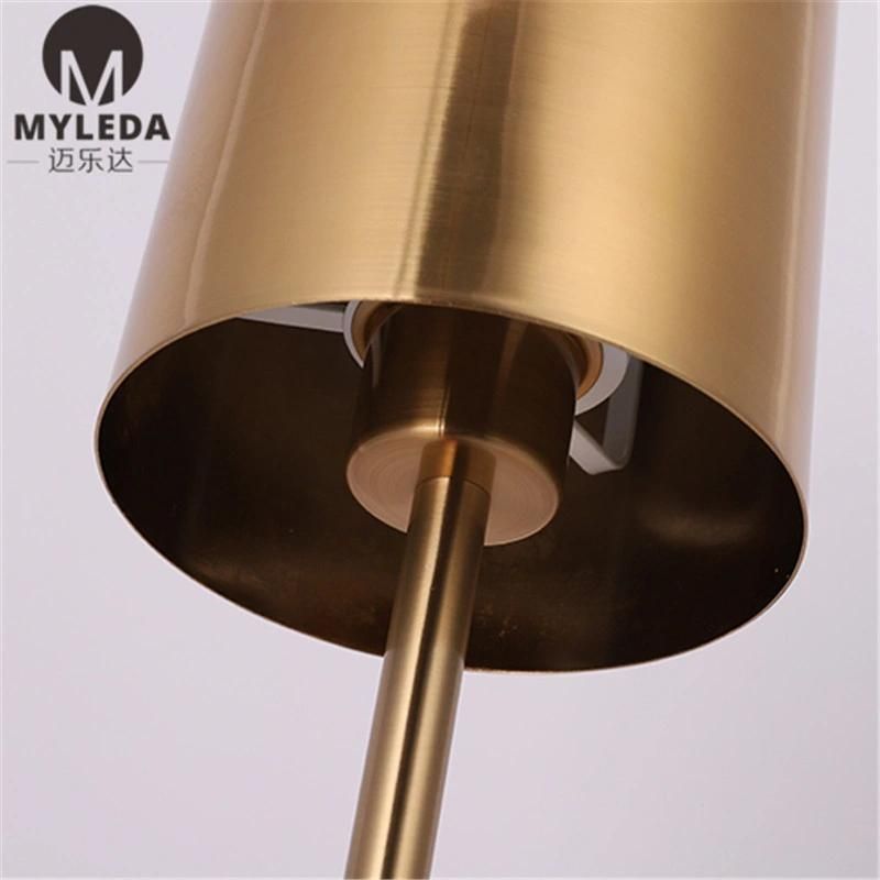 Modern Simple Metal Lampshade Marble Table Lamp