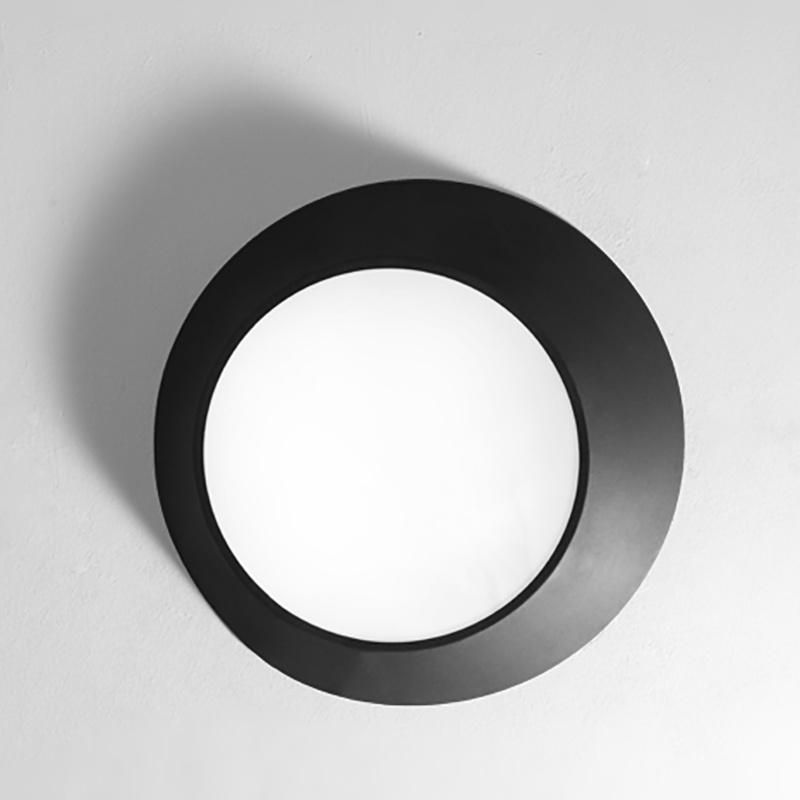 Modern Bedroom Ceiling Lamp Round Black and White LED Ceiling Light