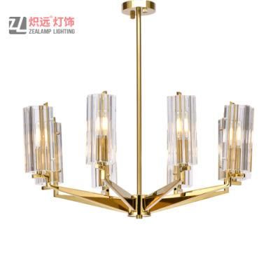 New Style Stainless Steel and Glass Shade Pendant Lamp