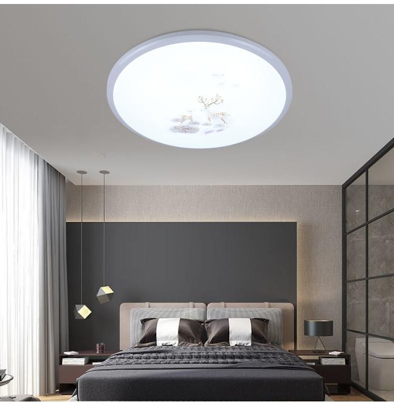 Modern Round LED Ceiling Light for Living Room Reading Room Decoration Lighting