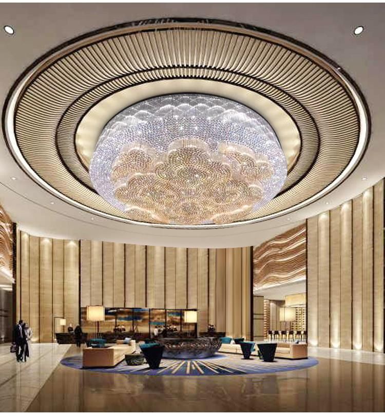 New Product Decoration Modern Weeding Hotel Lobby KTV Custom Project Large Chandelier Ceiling Lamp