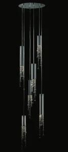 Elegant Crystal Pendant Lamp with 6 Lights[00796]