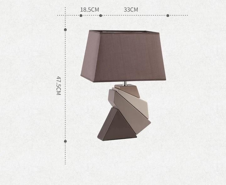 Modern Minimalist Ceramic Table Lamp Creative Night Lamp Bedroom Living Room Study Maikol Decorative Table Lamp