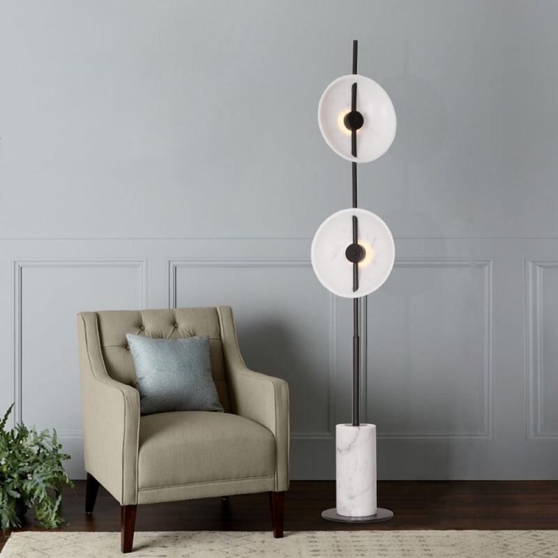 Masivel Marble Lighting Modern Living Room LED Floor Lamp