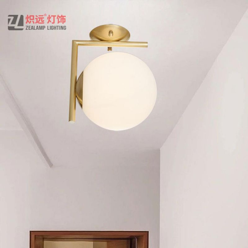 Glass Indoor Light Bedside Wall Lamp for Living Room (ZLB623W)