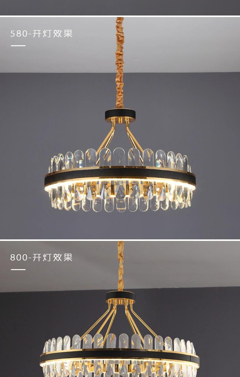 New Design Entry Lux Nordic Style Modern LED Crystal Chandelier Light