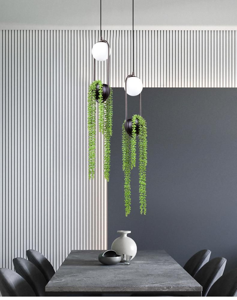 Creative Plant LED Pendant Lights Modern Indoor Lighting Grass Hanging Lamps (WH-GP-69)