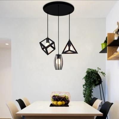 Nordic Pendant Lights Modern Industrial Vintage Iron Art Cage Hanging Ceiling Lamp E26 E27 LED Bulb Holder