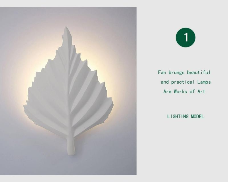 European Living Decorative Gypsum Wall Light/ Modern Lamp for Hotel Living Room Bedroom