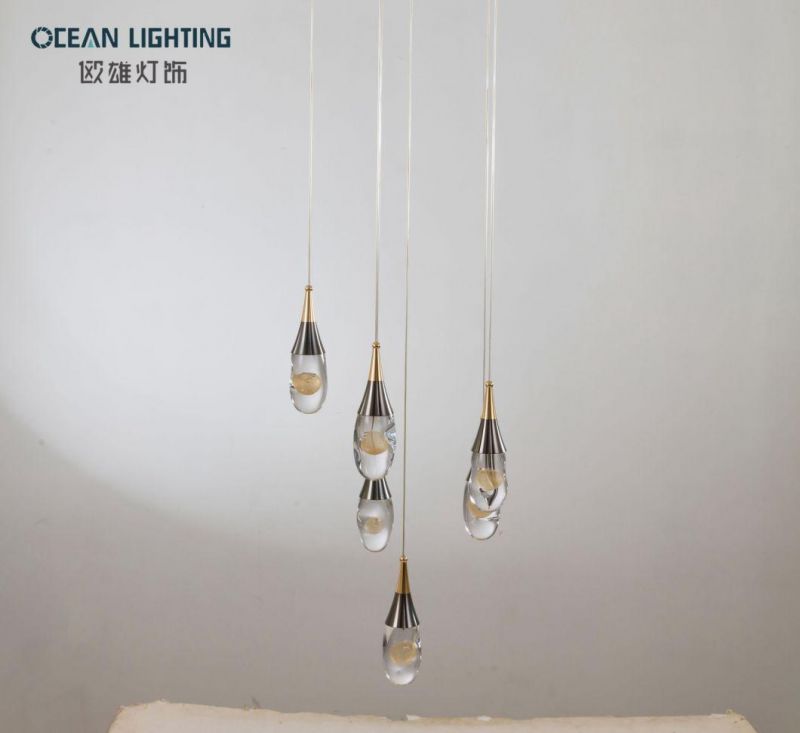 Crystal Pendant Lamp LED Pendant Lamp Shade Glass Om822504-1