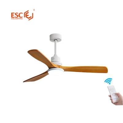 Energy Saving 3 Fan Speed AC Power Full Copper Motor Solid Wood Fan Lamp Ceiling