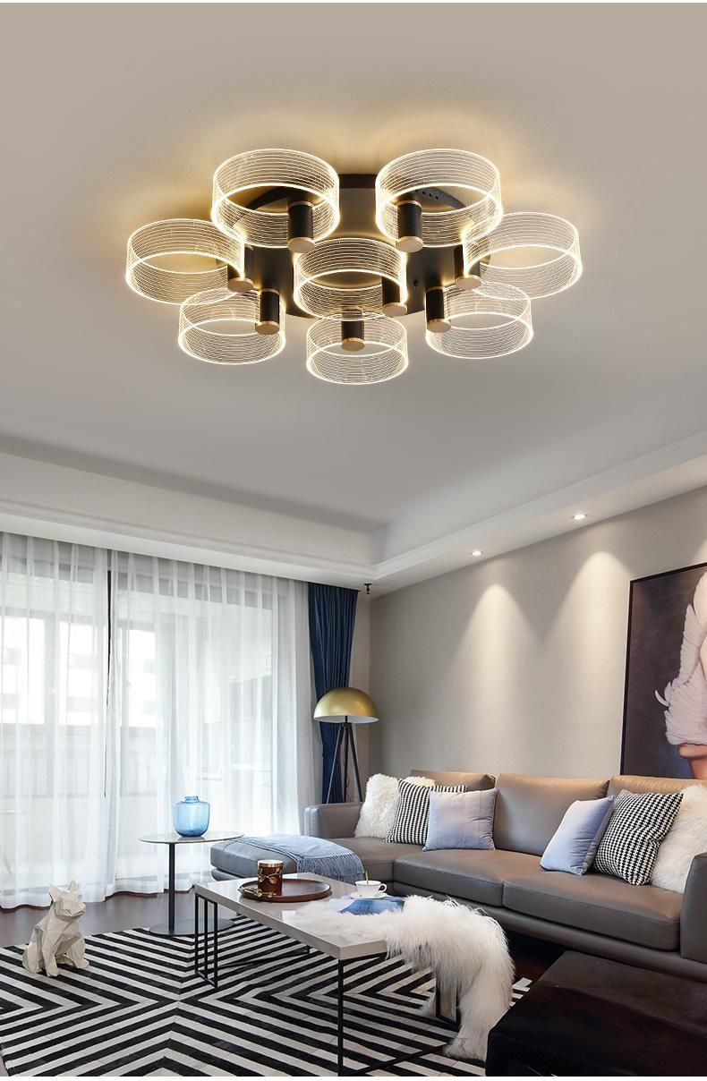 Modern Acrylic LED Ceiling Light Chandelier Lamps for Bedroom and Home