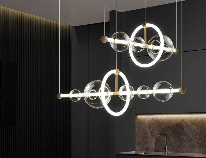 Home Decorative Modern LED Hanging Pendant Light with Glass Ball