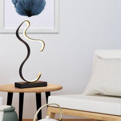 3D 6000 Pour Lamp LED Spiral Web Nordic Cute Creative Best for Students Clamp 5 Round Rings 3 Step Glass Table Lamp Modern