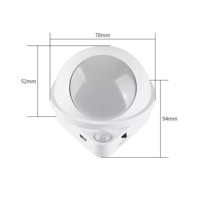 USB Rechargeable Cabinet Lamps Design Modern Living Room LED Bedroom Mini Sensor Night Lights