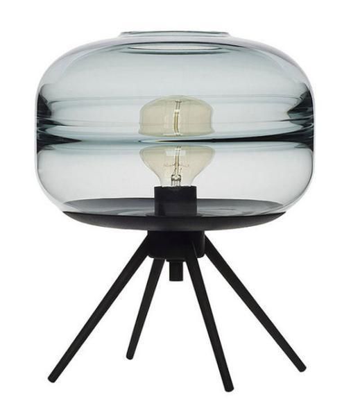 Nordic Minimalist Glass Small Table Lamp Art Room Bedside Lights