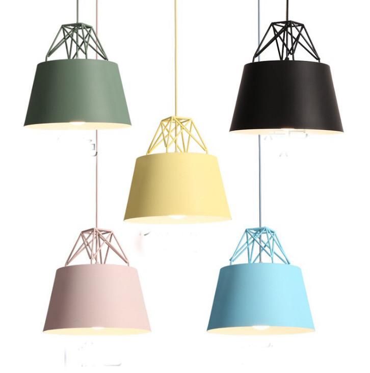 Nordic Style Modern Creative Macaron Funnel Shape Pendant Lights for Wholesale