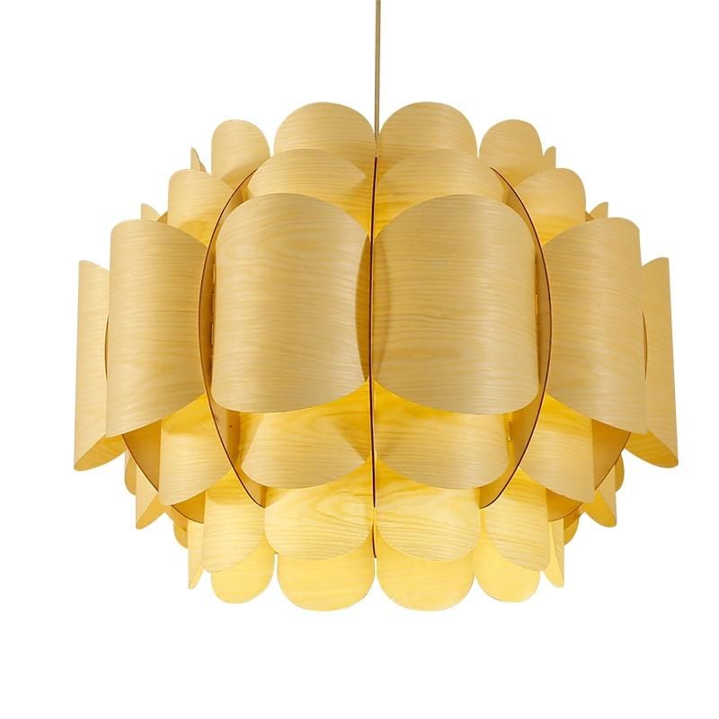 Wooden Fruit Chandelier Restaurant Hotel Lobby Dining Room Pendant Lamp
