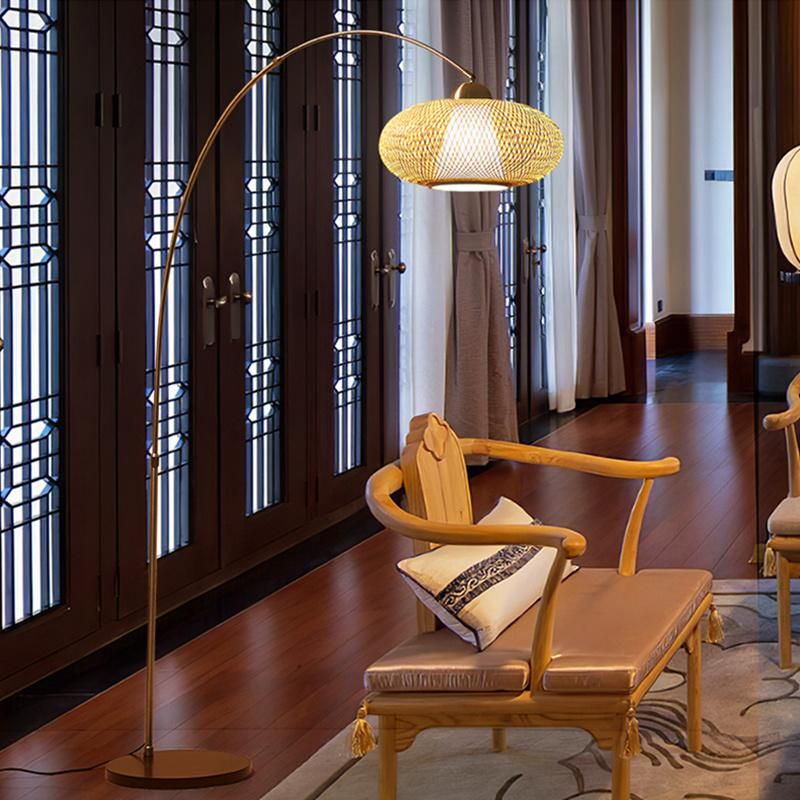 Fishing Lamp Living Room Tea Room Floor Lamp Chinese Style Floor Lamp