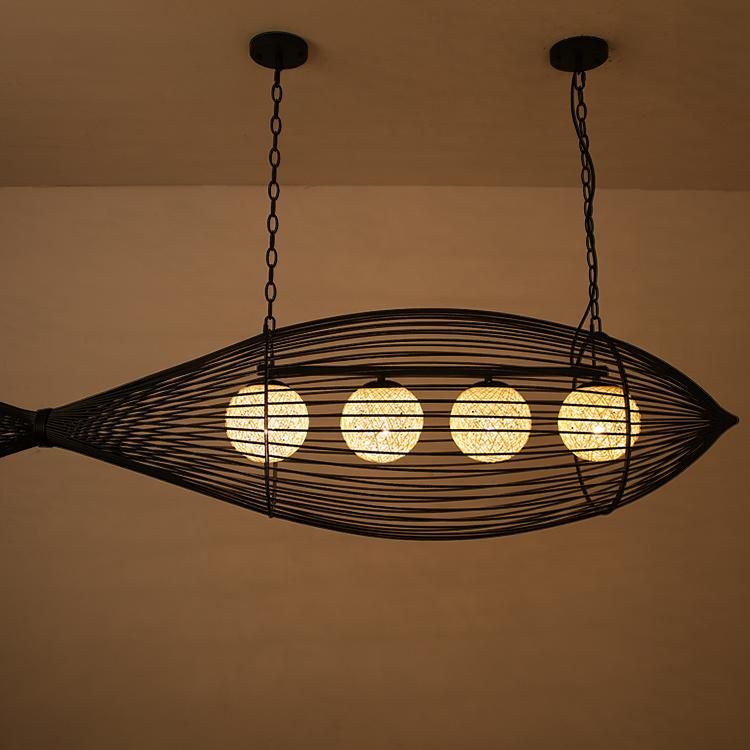 Fisherman Pendant Lights for Indoor Home Kitchen Dining Room Lighting Decor (WH-WP-17)