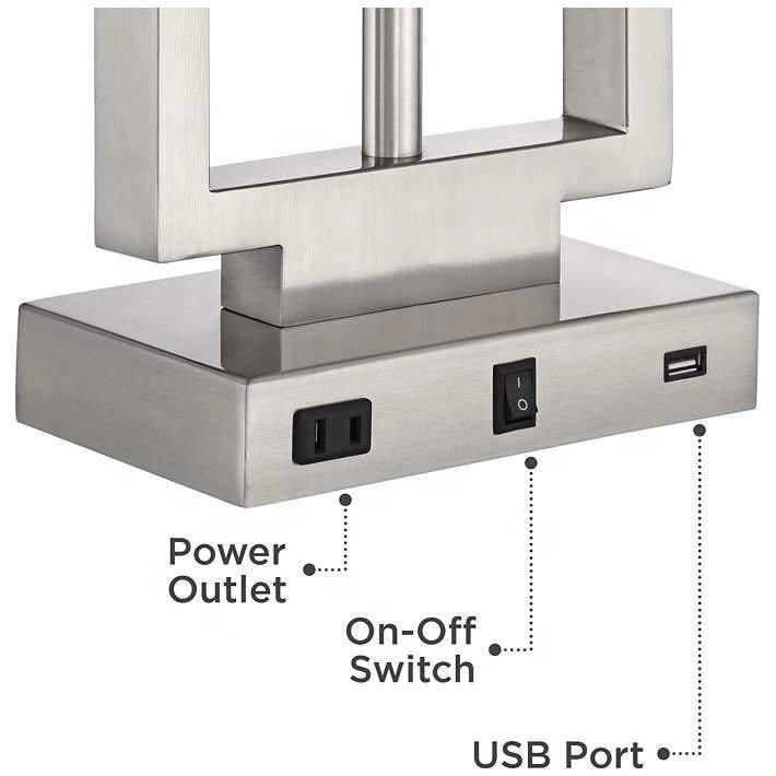 Hotel Table Lamp USB Outlet G9 for Hotel Rocker Switch