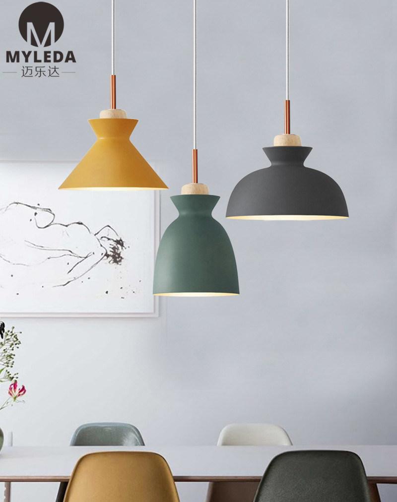 Modern Brush Brass Living Room Chandelier Hanging Pendant Lamp