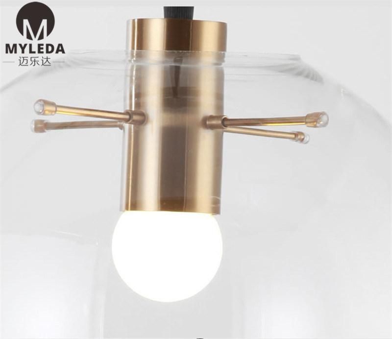 Modern Metal Luxury Glass Hall Restaurant Pendant Light Chandelier