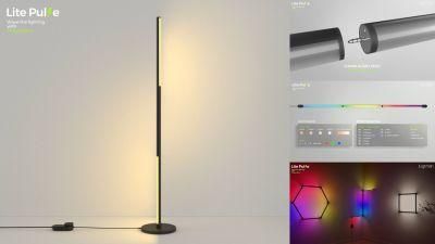 Ilightsin Plugable 12W RGBW APP Control Home Entertainment Lighting LED Standing Lamp