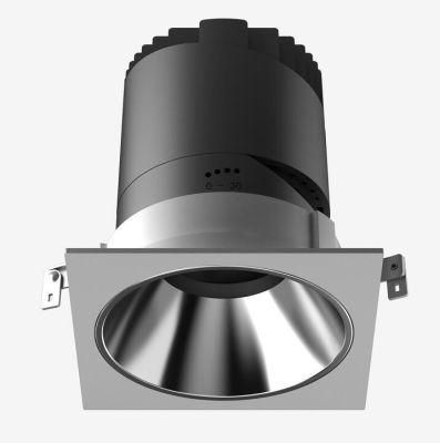 GU10 Square Die Casting Aluminum LED Recessed Profile Spotlight