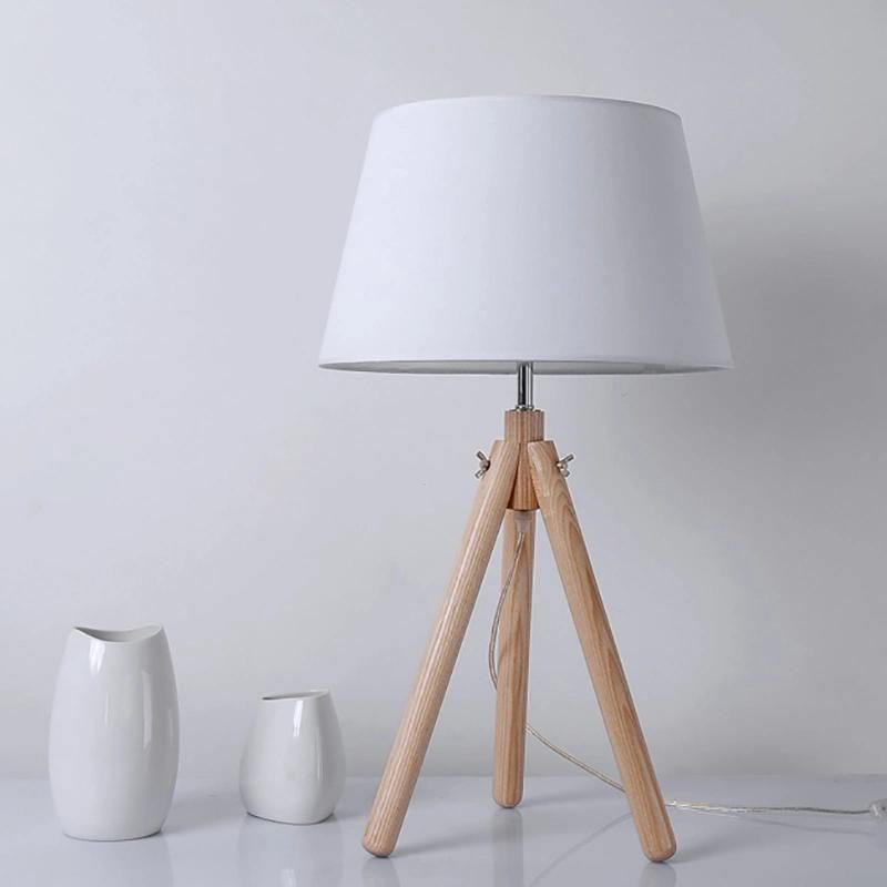 Wooden Design Vintage Style Table Lamp Desk Lamp Bedside Lamp