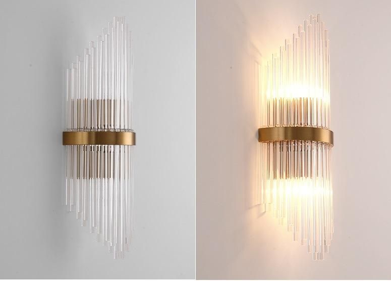 Modern Luxury Crystal Wall Lamp for Living Room or Corridor